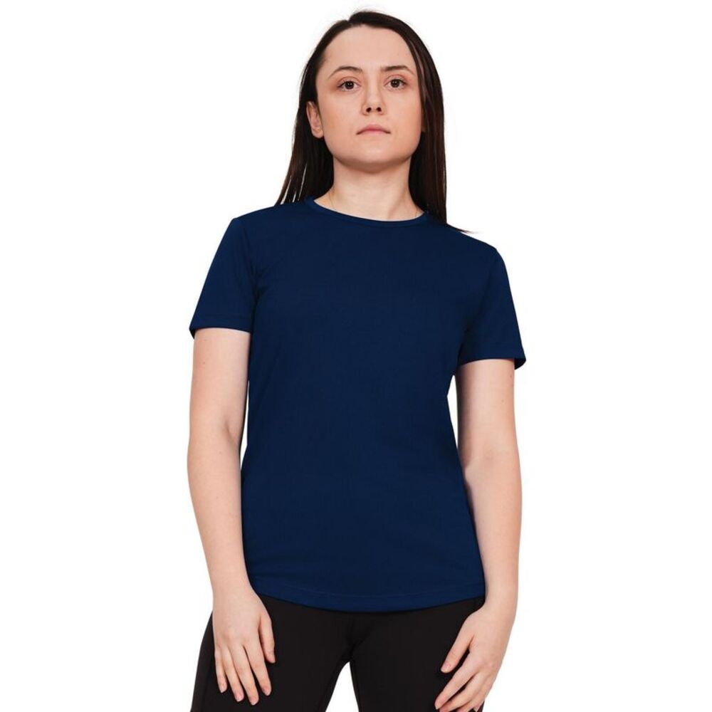 Casual Classics Womens/Ladies Original Tech T-Shirt / Navy